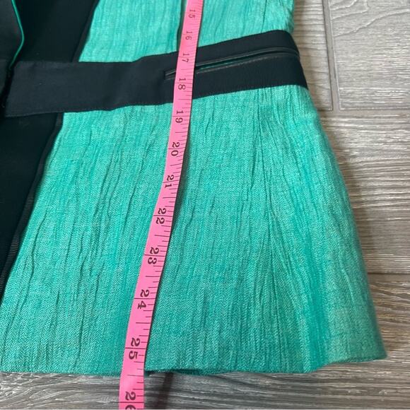 NWT Tim Van Steenbergen BARAKB Jacket linen silk green black sz 40 - Picture 5 of 7